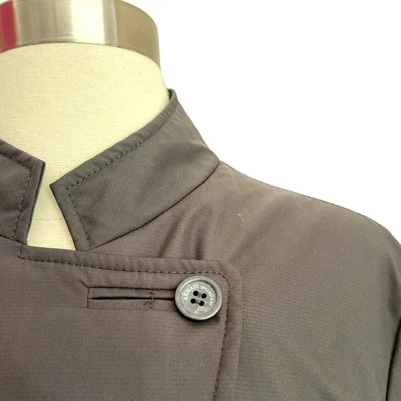 Armani Collezioni Black Asymmetric Close Blazer Jacket Italian Size 40 US 4 EUC - Picture 8 of 9